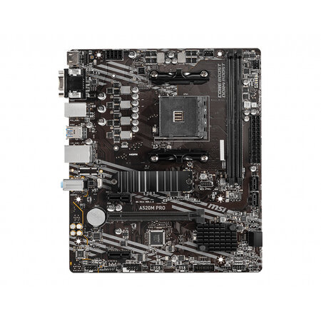 MSI MSI A520M PRO moederbord AMD A520 Socket AM4 micro ATX