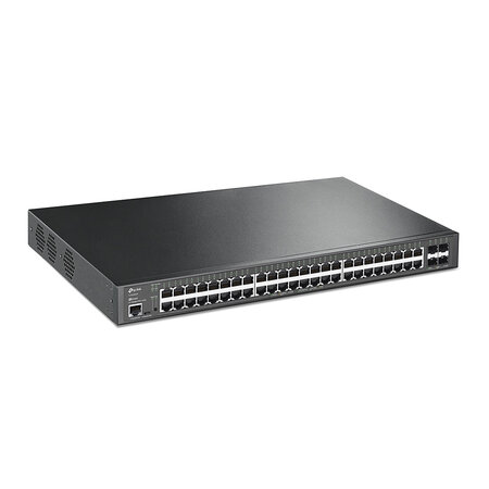 TP LINK TP-Link TL-SG3452XP netwerk-switch Managed L2+ Gigabit Ethernet (10/100/1000) Power over Ethernet (PoE) 1U Zwart