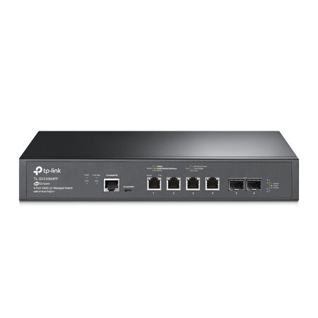 TP LINK TP-Link TL-SX3206HPP netwerk-switch Managed L2+ 10G Ethernet (100/1000/10000) Power over Ethernet (PoE) Zwart