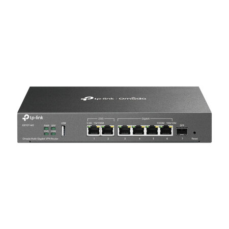 TP LINK TP-Link ER707-M2 bedrade router 2.5 Gigabit Ethernet, Fast Ethernet, Gigabit Ethernet Zwart