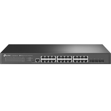 TP LINK TP-Link TL-SG3428X-M2 netwerk-switch Managed L2+ 2.5G Ethernet (100/1000/2500) 1U Zwart