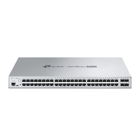 TP LINK TP-Link Omada Pro S5500-48GP4F netwerk-switch Managed L2/L2+ Gigabit Ethernet (10/100/1000) Power over Ethernet (PoE) Grijs