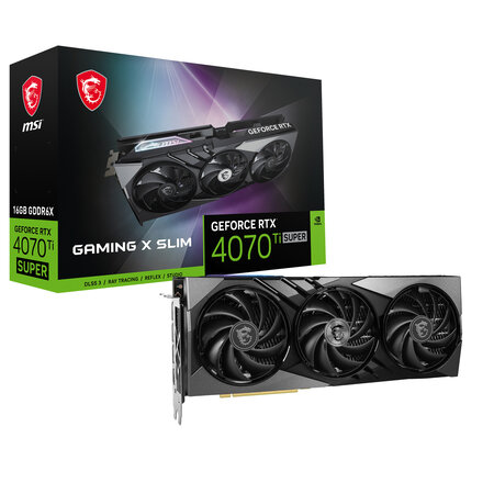 MSI MSI GAMING GeForce RTX 4070 Ti SUPER 16G X SLIM NVIDIA 16 GB GDDR6X