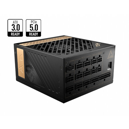 MSI MSI MEG AI1300P PCIE5 power supply unit 1300 W 24-pin ATX ATX Zwart