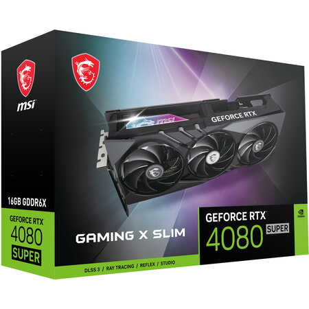 MSI MSI GAMING GeForce RTX 4080 SUPER 16G X SLIM NVIDIA 16 GB GDDR6X