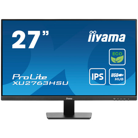 Iiyama iiyama ProLite XU2763HSU-B1 computer monitor 68,6 cm (27") 1920 x 1080 Pixels Full HD LED Zwart