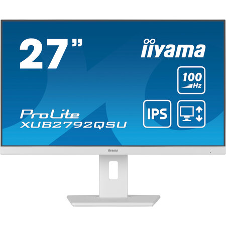 Iiyama iiyama ProLite XUB2792QSU-W6 computer monitor 68,6 cm (27") 2560 x 1440 Pixels Wide Quad HD LED Wit