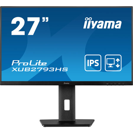 Iiyama iiyama ProLite XUB2793HS-B6 LED display 6,86 cm (2.7") 1920 x 1080 Pixels Full HD Zwart