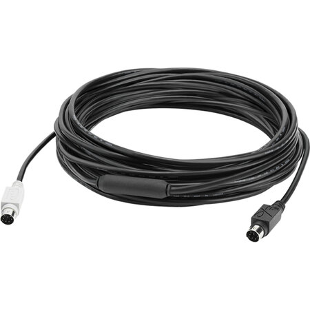 Logitech Logitech GROUP 10m Extender Cable PS/2-kabel 6-p Mini-DIN Zwart