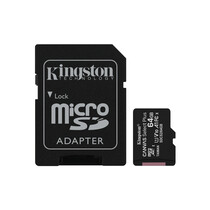 Kingston Technology 64GB micSDXC Canvas Select Plus 100R A1 C10 drievoudig pakket + enkele ADP