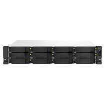 QNAP TS-1264U-RP NAS Rack (2U) Ethernet LAN Aluminium, Zwart