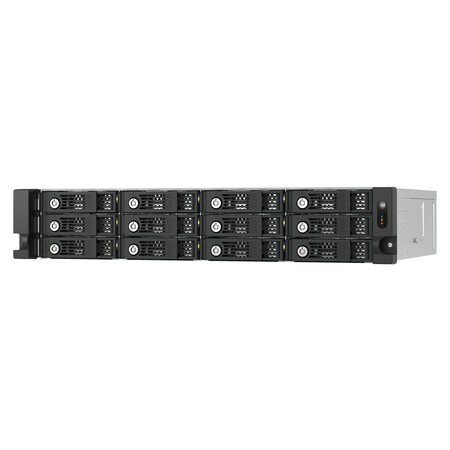 QNAP QNAP TL-R1200PES-RP behuizing voor opslagstations HDD-/SSD-behuizing Zwart, Grijs 2.5/3.5"
