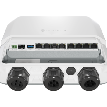 Mikrotik Mikrotik RB5009UPr+S+OUT bedrade router 2.5 Gigabit Ethernet, Gigabit Ethernet Wit
