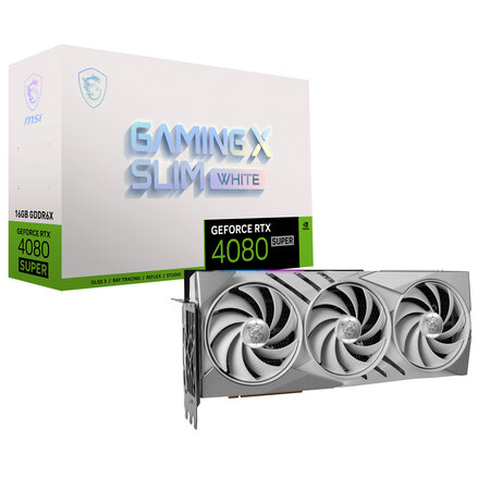 MSI MSI GeForce RTX 4080 SUPER 16G GAMING X SLIM WHITE NVIDIA 16 GB GDDR6X