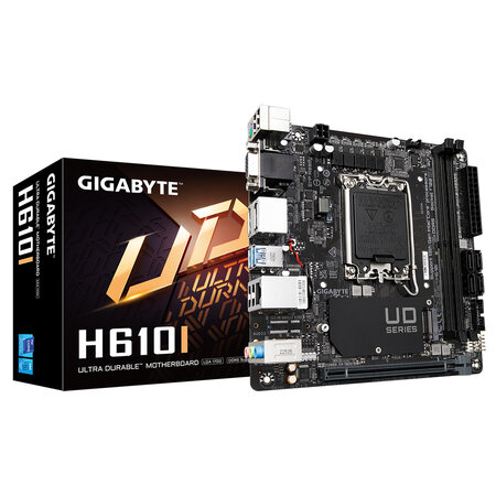 Gigabyte Gigabyte H610I moederbord Intel H610 Express LGA 1700 mini ITX