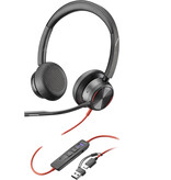 Hewlett & Packard INC. POLY Blackwire 8225 Stereo Microsoft Teams Certified USB-C Headset + USB-C/A adapter