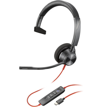 Hewlett & Packard INC. POLY Blackwire 3310 Microsoft Teams Certified Headset +USB-C/A-adapter TAA