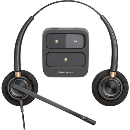 Hewlett & Packard INC. POLY EncorePro 520 Binaural Headset met Quick Disconnect