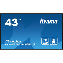 iiyama LH4365UHSB-B1 beeldkrant Kiosk-ontwerp 108 cm (42.5") LED Wifi 800 cd/m² 4K Ultra HD Zwart Type processor Android 11 24/7