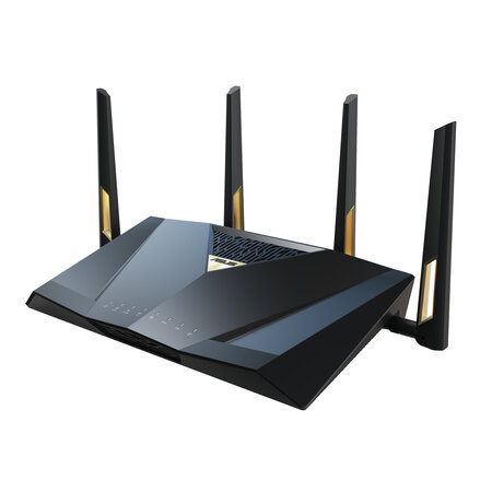 Asus ASUS RT-BE88U draadloze router 10 Gigabit Ethernet Dual-band (2.4 GHz / 5 GHz) Zwart, Grijs