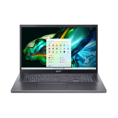 Acer Acer Aspire 5 17 A517-58M-729Y Intel® Core™ i7 i7-1355U Laptop 43,9 cm (17.3") Full HD 32 GB LPDDR5-SDRAM 1 TB SSD Wi-Fi 6E (802.11ax) Windows 11 Home Grijs