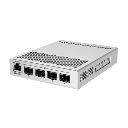 Mikrotik Mikrotik CRS305-1G-4S+IN netwerk-switch Managed Gigabit Ethernet (10/100/1000) Power over Ethernet (PoE) Wit