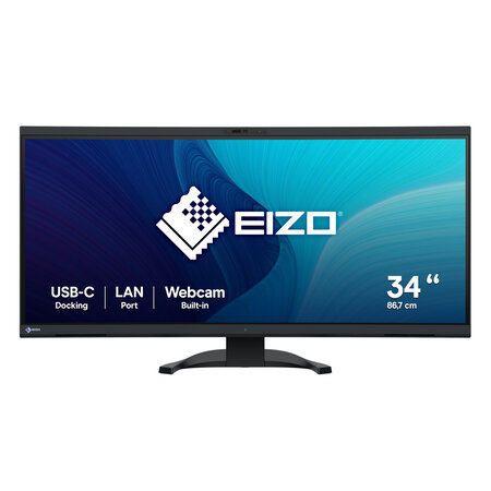 Eizo EIZO FlexScan EV3450XC-BK LED display 86,6 cm (34.1") 3440 x 1440 Pixels UltraWide Quad HD Zwart