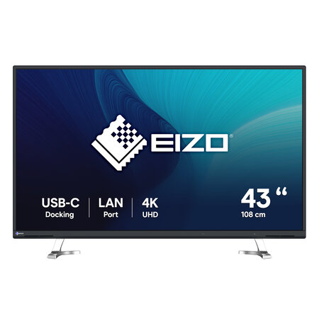 Eizo EIZO FlexScan EV4340X-BK LED display 108 cm (42.5") 3840 x 2160 Pixels 4K Ultra HD Zwart