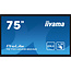 Iiyama iiyama PROLITE TE7514MIS-B2AG Digitale signage flatscreen 190,5 cm (75") LCD Wifi 435 cd/m² 4K Ultra HD Zwart Touchscreen Type processor Android 24/7