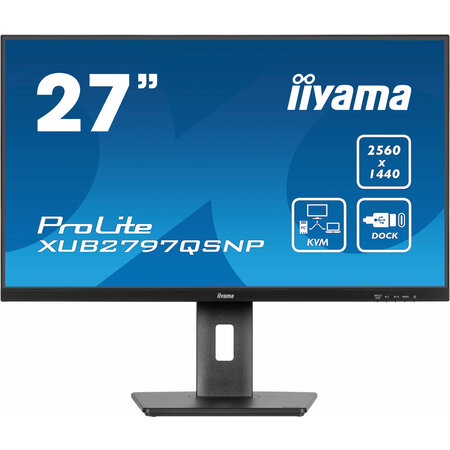 Iiyama iiyama ProLite XUB2797QSNP-B1 computer monitor 68,6 cm (27") 2560 x 1440 Pixels Wide Quad HD LED Zwart