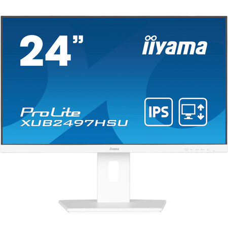 Iiyama iiyama ProLite XUB2497HSU-W2 computer monitor 60,5 cm (23.8") 1920 x 1080 Pixels Full HD LED Wit
