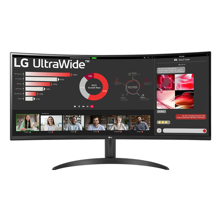 LG Electronics LG 34WR50QK-B computer monitor 86,4 cm (34") 3440 x 1440 Pixels Wide Quad HD Zwart