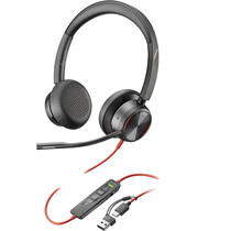POLY Blackwire 8225 Stereo USB-C Headset + USB-C/A adapter
