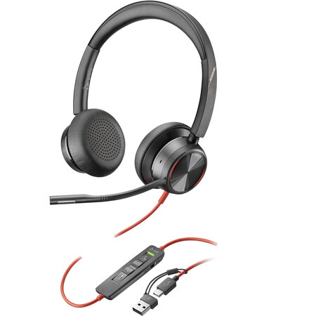 Hewlett & Packard INC. POLY Blackwire 8225 Stereo USB-C Headset + USB-C/A adapter