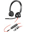 Hewlett & Packard INC. POLY Blackwire 3325 Stereo USB-C Headset + 3,5 mm plug + USB-C/A adapter