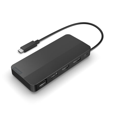 Lenovo Lenovo 40B90000WW laptop dock & poortreplicator Bedraad USB 3.2 Gen 1 (3.1 Gen 1) Type-C Zwart