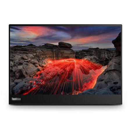 Lenovo Lenovo ThinkVision M14t computer monitor 35,6 cm (14") 2240 x 1400 Pixels 2.2K LED Touchscreen Zwart