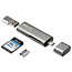 PNY Technologies PNY R-TC-UA-3N1E01-RB geheugenkaartlezer USB 3.2 Gen 1 (3.1 Gen 1) Type-C Metallic