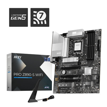 MSI MSI PRO Z890-S WIFI moederbord Intel Z890 LGA 1851 (Socket V1) ATX