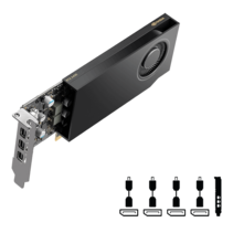 Quadro A400 4GB GDDR6 4xmDP LP