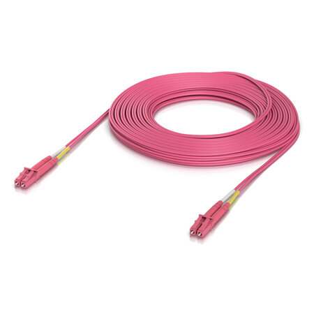 Ubiquiti Ubiquiti UACC-OFC-M2-LULU-15M InfiniBand en Glasvezelkabel LC LC/LC Roze