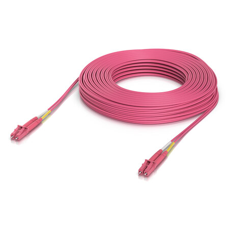 Ubiquiti Ubiquiti UACC-OFC-M2-LULU-30M InfiniBand en Glasvezelkabel LC LC/LC Roze