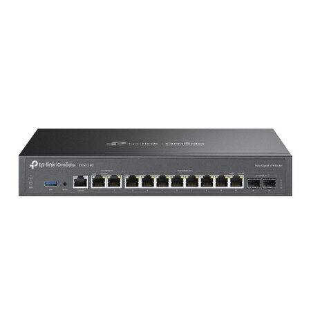 TP LINK TP-Link Omada ER7412-M2 bedrade router 2.5 Gigabit Ethernet, Gigabit Ethernet Zwart