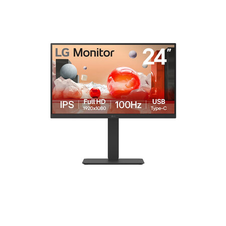 LG Electronics LG 24BA750-B computer monitor 60,5 cm (23.8") 1920 x 1080 Pixels Full HD LCD Zwart