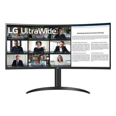 LG LG 34WR55QK-B computer monitor 86,4 cm (34") 3440 x 1440 Pixels Wide Quad HD Zwart