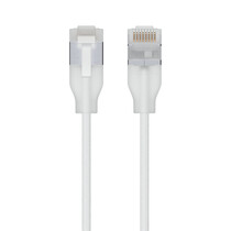 Ubiquiti UACC-Cable-Patch-EL-C6A-0.15M-W-24 netwerkkabel Doorschijnend, Wit 0,15 m Cat6a