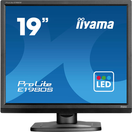 Iiyama iiyama ProLite E1980S-B1 computer monitor 48,3 cm (19") 1280 x 1024 Pixels VGA LED Zwart