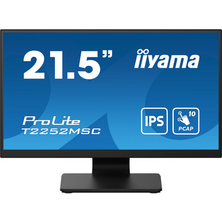 Iiyama iiyama ProLite T2252MSC-B2AG computer monitor 54,6 cm (21.5") 1920 x 1080 Pixels Full HD LCD Touchscreen Zwart