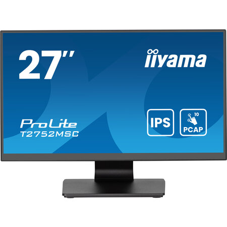 Iiyama iiyama ProLite T2752MSC-B1AG computer monitor 68,6 cm (27") 1920 x 1080 Pixels Full HD LED Touchscreen Zwart