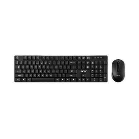 Acer Acer Combo Set - Wireless Keyboard+mouse toetsenbord Inclusief muis Thuis/Werk USB Zwart, Grijs